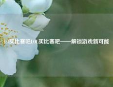 lol买比赛吧LOL买比赛吧——解锁游戏新可能