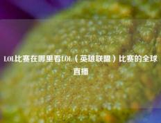 LOL比赛在哪里看LOL（英雄联盟）比赛的全球直播