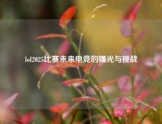 lol2025比赛未来电竞的曙光与挑战