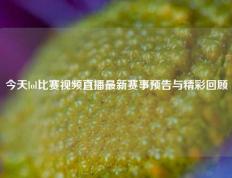 今天lol比赛视频直播最新赛事预告与精彩回顾