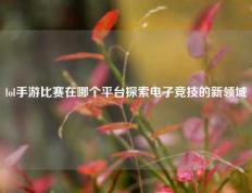 lol手游比赛在哪个平台探索电子竞技的新领域