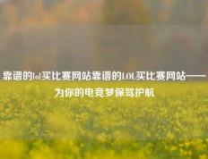 靠谱的lol买比赛网站靠谱的LOL买比赛网站——为你的电竞梦保驾护航