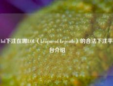 lol下注在哪LOL（League of Legends）的合法下注平台介绍