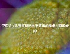 亚运会lol比赛直播吗电竞赛事的盛况与直播安排