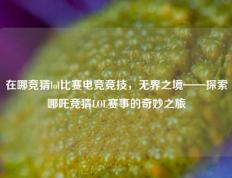 在哪竞猜lol比赛电竞竞技，无界之境——探索哪吒竞猜LOL赛事的奇妙之旅
