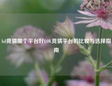lol竞猜哪个平台好LOL竞猜平台的比较与选择指南