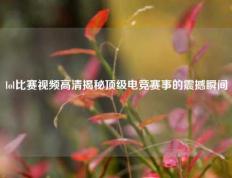 lol比赛视频高清揭秘顶级电竞赛事的震撼瞬间