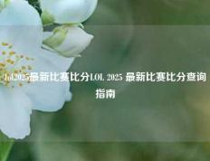 lol2025最新比赛比分LOL 2025 最新比赛比分查询指南