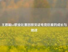 王思聪lol职业比赛回放见证电竞巨星的成长与挑战