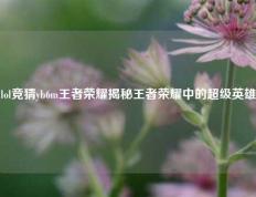 lol竞猜yb6m王者荣耀揭秘王者荣耀中的超级英雄