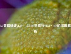 lol竞猜确定yb33丶meLOL竞猜与YY33丶ME的深度解析