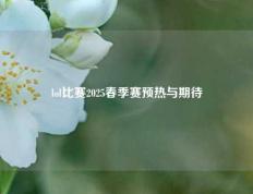 lol比赛2025春季赛预热与期待