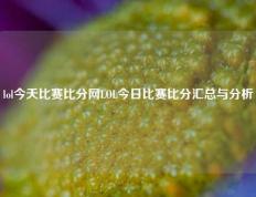 lol今天比赛比分网LOL今日比赛比分汇总与分析