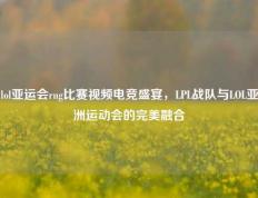 lol亚运会rng比赛视频电竞盛宴，LPL战队与LOL亚洲运动会的完美融合