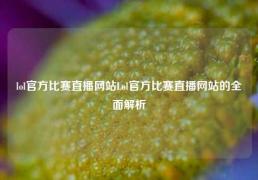 lol官方比赛直播网站Lol官方比赛直播网站的全面解析