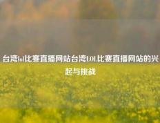 台湾lol比赛直播网站台湾LOL比赛直播网站的兴起与挑战