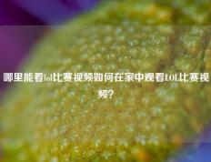 哪里能看lol比赛视频如何在家中观看LOL比赛视频？