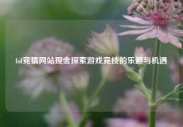 lol竞猜网站现金探索游戏竞技的乐趣与机遇