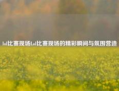 lol比赛现场Lol比赛现场的精彩瞬间与氛围营造