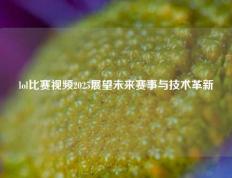 lol比赛视频2025展望未来赛事与技术革新