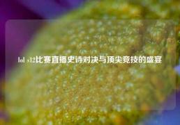 lol s12比赛直播史诗对决与顶尖竞技的盛宴