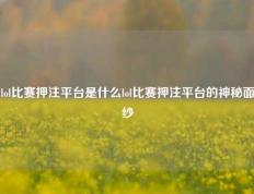 lol比赛押注平台是什么lol比赛押注平台的神秘面纱