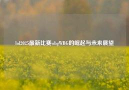 lol2025最新比赛wbgWBG的崛起与未来展望