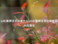 lol比赛押注平台是什么LOL比赛押注平台解析与风险警示