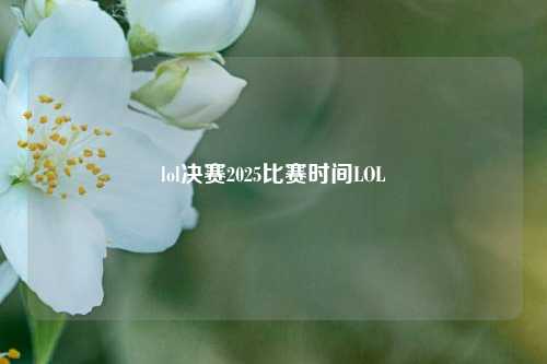 lol决赛2025比赛时间LOL