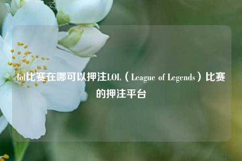 lol比赛在哪可以押注LOL（League of Legends）比赛的押注平台