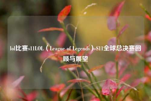 lol比赛s11LOL（League of Legends）S11全球总决赛回顾与展望