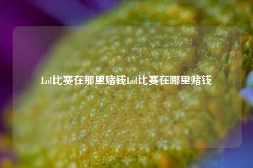 Lol比赛在那里赌钱Lol比赛在哪里赌钱
