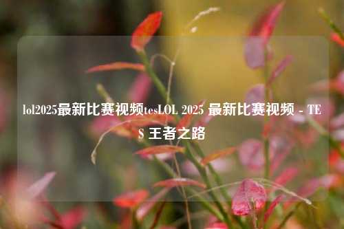 lol2025最新比赛视频tesLOL 2025 最新比赛视频 - TES 王者之路