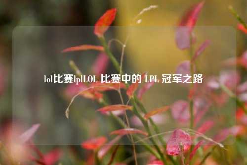 lol比赛lplLOL 比赛中的 LPL 冠军之路