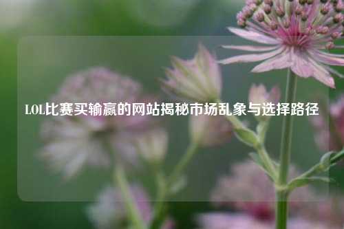 LOL比赛买输赢的网站揭秘市场乱象与选择路径