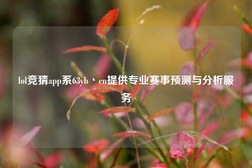 lol竞猜app系63yb丶cn提供专业赛事预测与分析服务