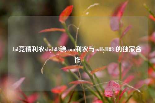 lol竞猜利农xhyh88碘com利农与 xHyH88 的独家合作