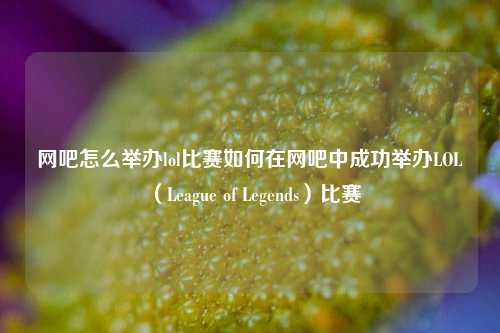 网吧怎么举办lol比赛如何在网吧中成功举办LOL（League of Legends）比赛
