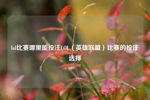 lol比赛哪里能投注LOL（英雄联盟）比赛的投注选择