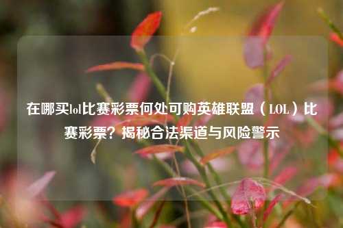 在哪买lol比赛彩票何处可购英雄联盟（LOL）比赛彩票？揭秘合法渠道与风险警示