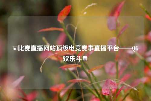 lol比赛直播网站顶级电竞赛事直播平台——QG欢乐斗鱼